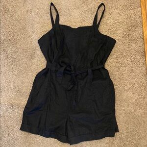 Black Sleeveless Romper